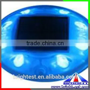 Blue Color PC Housing Epistar LED 360 Reflective Cat Eyes Plastic Solar Road Stud 8 LED thumbnail-1