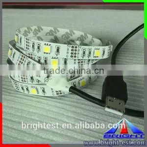 Super Bright SMD5050 LED 5V Strip Light With USB/Computer, Length Can be Customized!! thumbnail-1