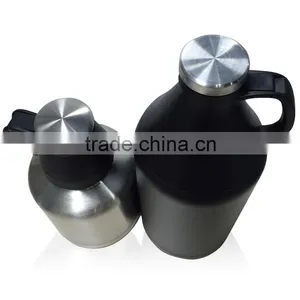 Everich 0.9 Litre 18/8 Stainless Steel Double Wall Insulation Beer Growler thumbnail-5