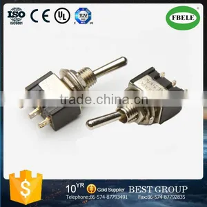 MTS-123 Miniature Toggle Switch (ON)-OFF-(ON) SPDT 3P Toggle Switch, Small Switch (FBELE) thumbnail-1