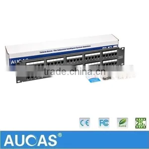 Aucas Taiwan Brand RJ11 Communication Cable Patch Panel 50 Port For Telephone Cable Hot Price thumbnail-3