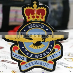 2016 Hot Sell Custom Colorful Woven Patches for Jackets/sweater/hoodie thumbnail-1