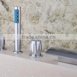 5pcs Euro Design Bathtub Faucet With Deck Mounted QH001-19 thumbnail-1