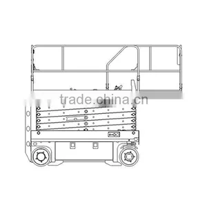 Best Selling Electric-hydraulic Scissor Lift,self-propelled Mobile Hydraulic Scissor Lift,four Wheels Mobile Scissor Lift Table thumbnail-1