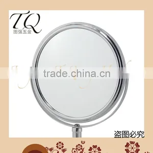 Table Standing 360 Degree Roubd Shape Metal Compact Dressing Mirror thumbnail-2