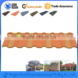 2016 Hot Sale Cheap Glazed Roof Tile / Corrugated Steel Roofing Sheet / Light Steel Roof Panel thumbnail-1