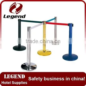 Hotel Queue Barrier Chrome Banner Barrier Stanchions thumbnail-2