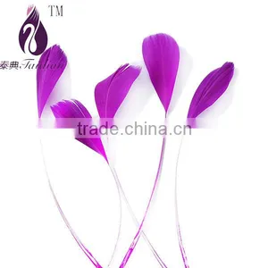 Purple Pheasant Chicken Feathers,Dyed Single Feather for Hair/clothing/party Decoration thumbnail-1