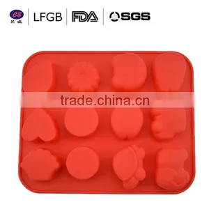 With Stock ! Fashionable New Design Funny Shape Silicone Cake Mould thumbnail-1