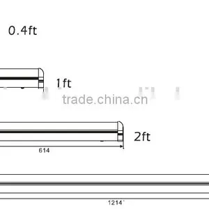 32w 4ft 1.2m Energy Saving Indoor Led Wall Wash Ceiling Tube Light thumbnail-3