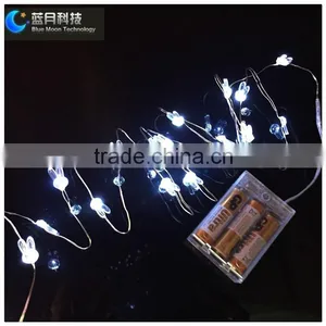 2m 20leds Rabbit Shape Mini Christmas Light With Battery Box thumbnail-1
