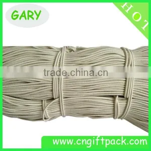 2.5mm White Round Polyester Elastic String for Garment thumbnail-1