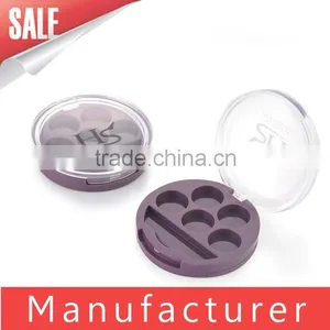 Wholesale Round Plastic 5 Color Empty Eyeshadow Palette Case thumbnail-1