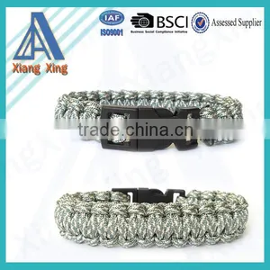 4 Strands Wholesale Handmade Braided Compass 550 Survival Paracord Bracelet thumbnail-1