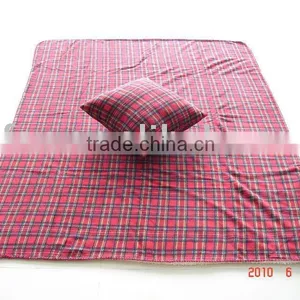 100%polyester Printed Polar Fleece and Sherpa Throw thumbnail-1
