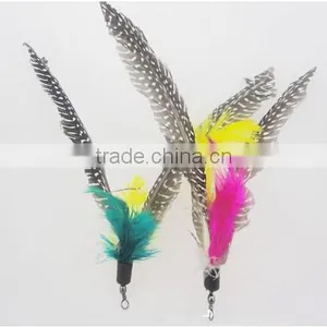 Cat Kitten Toy Feather Tiggerling Tickerling Tickle Stick Dangling Fur Toy thumbnail-6