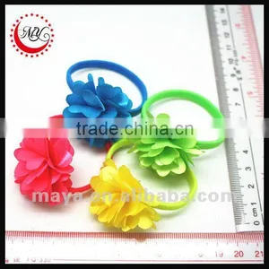 Fashion Flower Scrunchie Flower Elastic Band Quality Choice thumbnail-1