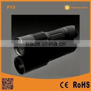 F13 High Power Aluminium Body Rechargeable Battery Light Torch thumbnail-1
