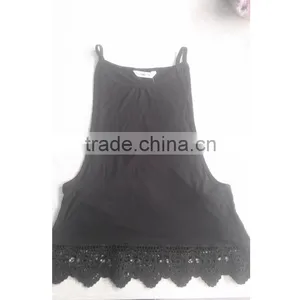 Popular High Quality Lady's Cotton Spandex Sun-top for Summer thumbnail-1