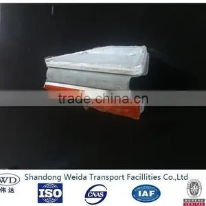 White & Yellow Road Flexible Guardrail Attached Reflector thumbnail-6