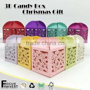 C229 Laser Gummy Candy Box Wedding Favor Butterfly Candy Gift for Decoration thumbnail-1