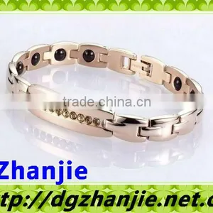 New Arrival Rose Luxury Diamond Bracelets Made of Pure Titanium#11006 thumbnail-1