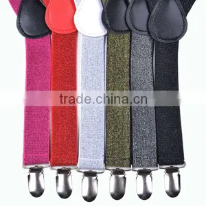 Unisex Men and Lady Shiny Elastic Performance Party Suspender Wholesale in Stock thumbnail-2