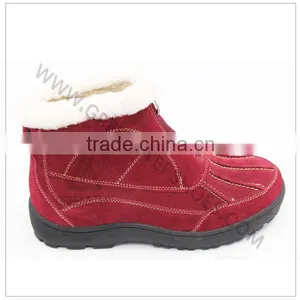 Ankle Fur Lining Rubber Sole Leather Boots thumbnail-3
