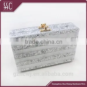 Guangzhou Fashion Wholesale Acrylic Bay,acrylic Box Clutch Evening Bag thumbnail-2