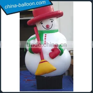 Christmas Decorations Christmas Inflatable Snowman With Besom for Sale thumbnail-2