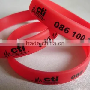Printed Glowing Silicone Bracelet thumbnail-1