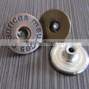 Antique Color Fashion Metal Jeans Button thumbnail-1