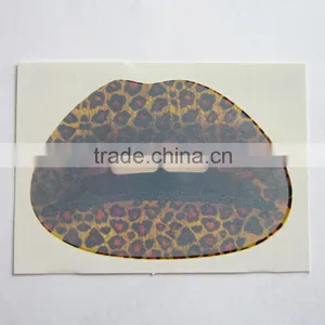 Wholesale Custom English Flag Water Transfer Temporary Lip Tattoos Sexy Waterproof Lip Sticker Non-toxic Lip Tattos Quality Choice thumbnail-5