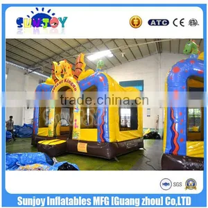 Whosale Inflatable Toys For Kids Inflatable Dinosaur Bouncy Castle Combo thumbnail-3