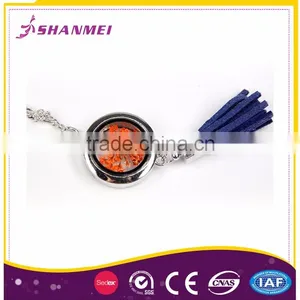 ODM Offered Factory Round Frame Flower Image Custom Metal Key Ring thumbnail-3