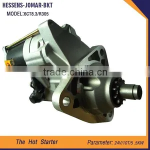 China Suppliers Engine Parts 24v Tractor Starter Motor for R305 6CT8.3 thumbnail-2