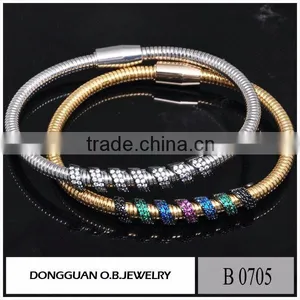 New Items Snake Chain Jewelry Magnet Zircon Bracelet thumbnail-2