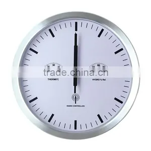 12 Inch Stainless Steel DCF Radio Controlled Wall Clock thumbnail-2