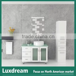 Wholesale Solid Wood Bathroom Furniture Vanity for North American thumbnail-1