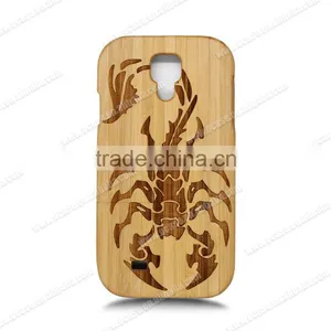Ocase Laser Engrave Wholesale Wood For Samsung S4 Phone Case Two Parts Cell Cover thumbnail-1