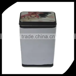 Small Square Candy Mint Case Tin Box With Hinge Custom Emboss Lid/tin Box thumbnail-1
