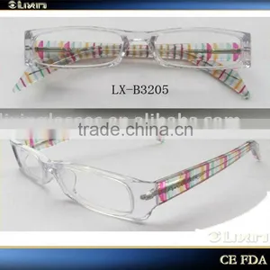 Most Popular Clear Acetate Kids Optical Frame With Colorful Strip 2013 thumbnail-1