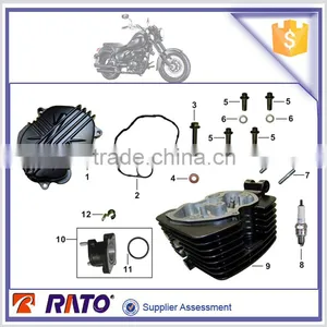 Motorcycle Engine Parts Cylinder Head and Spark Plug thumbnail-1