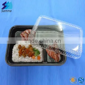 SM3-1104 Best Selling Wholesale Disposable Food Containers Lunch Boxes Plastic Disposable Bento Boxes thumbnail-1