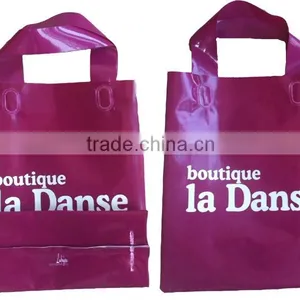 Soft Loop Handle Plasitc Bag With Square Bottom thumbnail-1