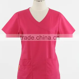 Y-neck Scrub Top/ Medical Scrubs/nurse Scrub Suits Unifoms/hospital Scrubs thumbnail-1