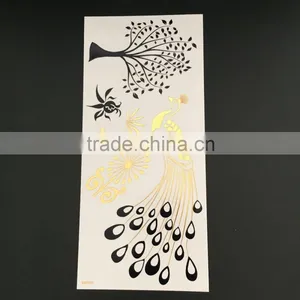 WMT-106 Bracelet & Necklace Design Temporary Flash Foil Tattoo Sticker thumbnail-3