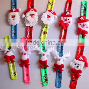 2014 Wholesale Promotional PVC Slap Bracelet Cheap Slap Wristband Christma Style thumbnail-1