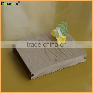Wood Grain WPC Crack-resistant Decking Good Price Wood Plastic Composite Decking Extruded Plastic Composite Decking thumbnail-1