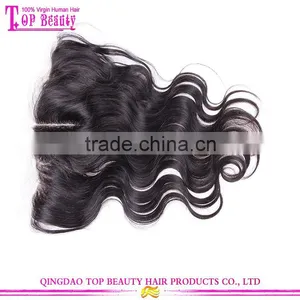 High Quality Silk Base Closures Lace Frontal Natural Wave Indian Human Hair Silk Base Closures Lace Frontal thumbnail-5